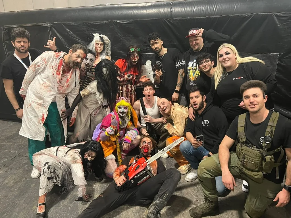 Cast horror e staff VRC al termine dell’evento
