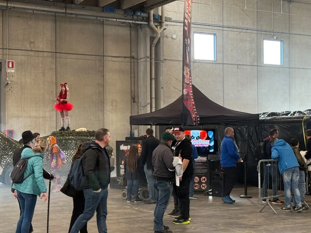 Area HorrorDome live in padiglione fieristico