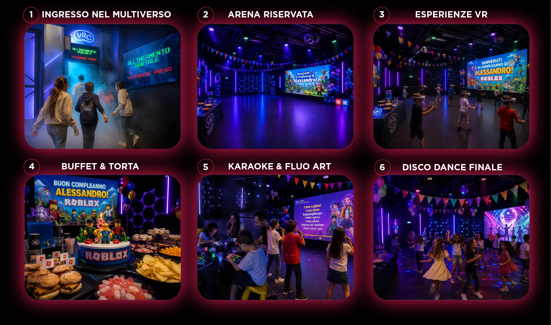 Timeline esperienza party